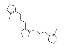 1,2-bis-[3-(2-methyl-cyclopent-1-enyl)-propyl]-cyclopentene Structure