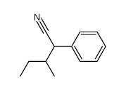 A-(1-METHYLPROPYL)BENZENEACETONITRILE结构式