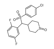 4-[[(4-chlorophenyl)sulfonyl](2,5-difluorophenyl)methyl]tetrahydrothiopyran-1-oxide Structure