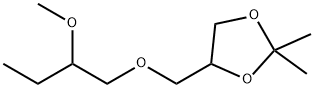 4-[[(2-Methoxybutyl)oxy]methyl]-2,2-dimethyl-1,3-dioxolane结构式