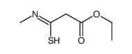 ethyl 3-(methylamino)-3-sulfanylidenepropanoate结构式