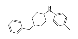 2-benzyl-8-methyl-2,3,4,4a,5,9b-hexahydro-1H-pyrido[4,3-b]indole结构式