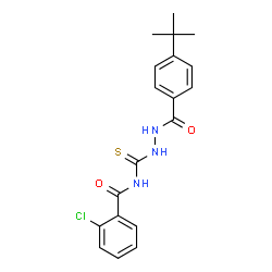 N-{[2-(4-tert-butylbenzoyl)hydrazino]carbonothioyl}-2-chlorobenzamide Structure