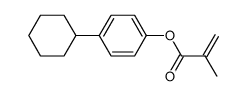 methacrylic acid-(4-cyclohexyl-phenyl ester)结构式