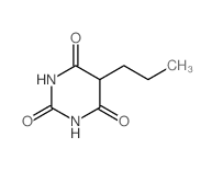 2,4,6 (1H,3H, 5H)-Pyrimidinetrione, 5-propyl- Structure