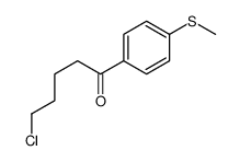 5-chloro-1-(4-methylsulfanylphenyl)pentan-1-one结构式