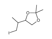 4-(1-iodopropan-2-yl)-2,2-dimethyl-1,3-dioxolane Structure