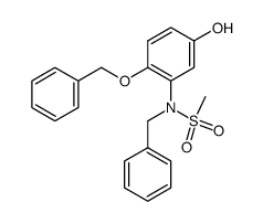 N-benzyl-N-(2-benzoxy-5-hydroxy-phenyl)-methanesulfonamide结构式