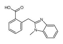 2-[(1-methylbenzimidazol-2-yl)methyl]benzoic acid结构式