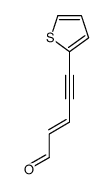 5-thiophen-2-ylpent-2-en-4-ynal Structure