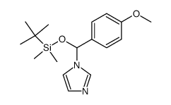 1-(((tert-butyldimethylsilyl)oxy)(4-methoxyphenyl)methyl)-1H-imidazole Structure