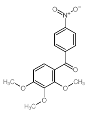 (4-nitrophenyl)-(2,3,4-trimethoxyphenyl)methanone结构式