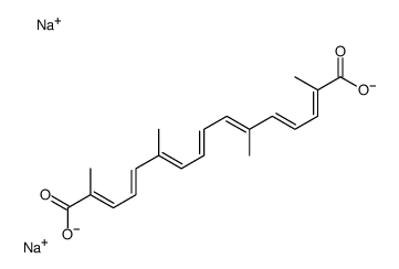 Trans sodium crocetinate Structure