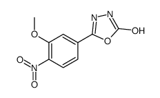 5-(3-methoxy-4-nitrophenyl)-3H-1,3,4-oxadiazol-2-one Structure