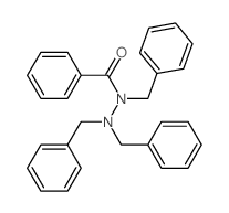 Benzoic acid,1,2,2-tris(phenylmethyl)hydrazide结构式