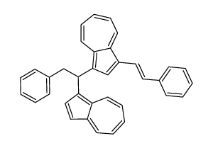 1-(1-azulen-1-yl-2-phenylethyl)-3-(2-phenylethenyl)azulene Structure