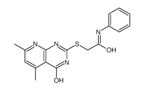 2-[(5,7-dimethyl-4-oxo-1H-pyrido[2,3-d]pyrimidin-2-yl)sulfanyl]-N-phenylacetamide Structure