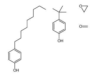 甲醛与4-(1,1-二甲基乙基)苯酚、4-壬基酚和环氧乙烷的聚合物结构式