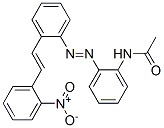 N-[2-[[2-[2-(2-Nitrophenyl)ethenyl]phenyl]azo]phenyl]acetamide结构式