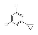 4,6-Dichloro-2-cyclopropylpyrimidine Structure