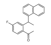 1-(4-fluoro-2-(1-(naphthalen-1-yl)ethyl)phenyl)ethan-1-one Structure