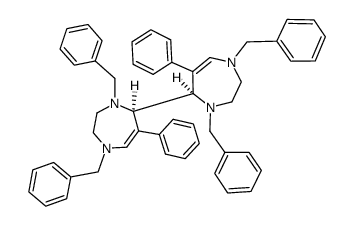 racemic-7,7'-bis-(1,4-dibenzyl-6-phenyl-1,2,3,4-tetrahydro-1,4-diazepinyl) Structure