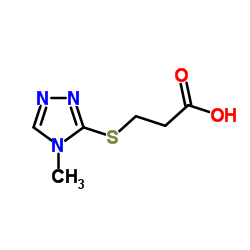 3-(4-METHYL-4 H-[1,2,4]TRIAZOL-3-YLSULFANYL)-PROPIONIC ACID Structure