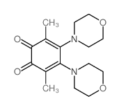 2,5-dimethyl-3,4-dimorpholin-4-yl-cyclohexa-2,4-diene-1,6-dione Structure