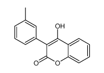 4-Hydroxy-3-(m-tolyl)-2H-1-benzopyran-2-one structure