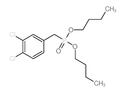 1,2-dichloro-4-(dibutoxyphosphorylmethyl)benzene结构式