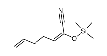 2-((trimethylsilyl)oxy)hepta-2,6-dienenitrile结构式