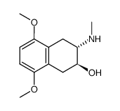 trans-2-Methylamino-3-hydroxy-5,8-dimethoxy-1,2,3,4-tetrahydronaphthalin Structure