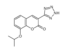 8-propan-2-yloxy-3-(2H-tetrazol-5-yl)chromen-2-one Structure