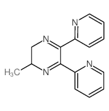 Pyrazine,2,3-dihydro-2-methyl-5,6-di-2-pyridinyl-结构式