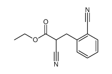 2-cyano-3-(2-cyano-phenyl)-propionic acid ethyl ester结构式