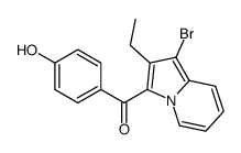 (1-bromo-2-ethylindolizin-3-yl)-(4-hydroxyphenyl)methanone Structure