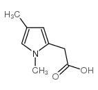 1,4-dimethyl-1H-pyrrole-2-acetic acid structure