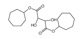 dicycloheptyl (2R,3R)-2,3-dihydroxybutanedioate Structure