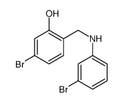 5-bromo-2-[(3-bromoanilino)methyl]phenol Structure