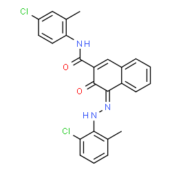 N-(4-chloro-2-methylphenyl)-4-[(2-chloro-6-methylphenyl)azo]-3-hydroxynaphthalene-2-carboxamide Structure