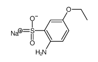 sodium 2-amino-5-ethoxybenzenesulphonate Structure