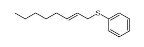 1-phenylthio-2-octene结构式