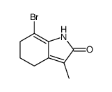 7-bromo-3-methyl-1,4,5,6-tetrahydro-2H-indol-2-one结构式