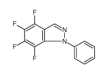 1H-Indazole, 4,5,6,7-tetrafluoro-1-phenyl Structure