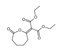 diethyl 2-(7-oxooxepan-2-ylidene)malonate Structure