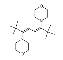 4,4'-(2,2,7,7-tetramethylocta-3,5-diene-3,6-diyl)dimorpholine Structure