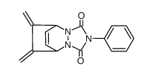 10,11-Dimethylen-4-phenyl-2,4,6-triazatricyclo(5.2.2.02,6)undec-8-en-3,5-dion结构式