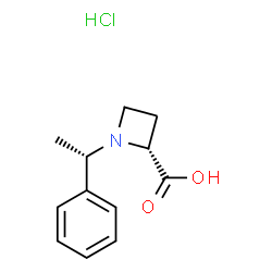 [(1'S),2S]-1-(1'-PHENYLETHYL)AZETIDINE-2-CARBOXYLIC ACID HCL结构式