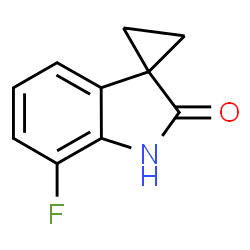 7'-fluoro-Spiro[cyclopropane-1,3'-[3H]indol]-2'(1'H)-one结构式