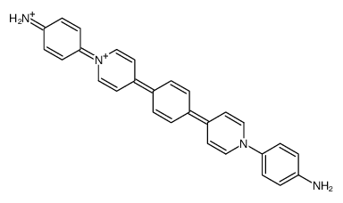 4-[4-[4-[1-(4-aminophenyl)pyridin-1-ium-4-yl]phenyl]pyridin-1-ium-1-yl]aniline Structure